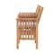 Alaterre Furniture Bristol Acacia Wood Outdoor Double Seat Bench with Attached Table ANBR01ANO - alternate 8